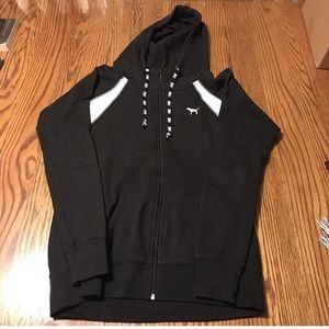 PINK zip up hooded sweatshirt